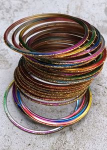 Rainbow 🌈 Colour Glass Bangles For Women...