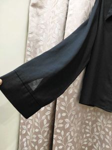 Classic Black Button-Down Top