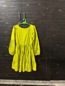 Vibrant Green Mini Dress