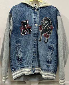 Denim Varsity Jacket