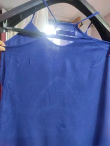 Designer Navy Blue n Half White