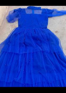 Elegant Blue Party Dress
