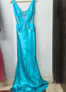 Elegant Blue Evening Gown single pics 900