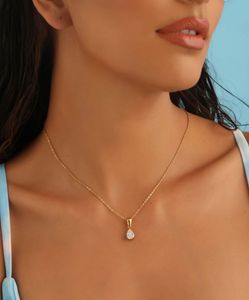 Teardrop Pendant Necklace