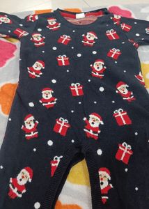 6-9 Months Woolen Baby Romper