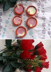 Diya Candle + 2 Small Matki