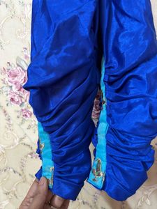 Teal Embroidered Indian Kurti