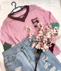 🎁Buy2 Get2 Free Pinteresty Pink Oversized ()