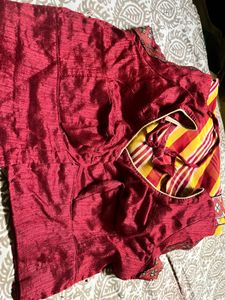 Elegant Striped Saree