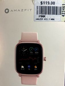 Amazfit GTS 2 Mini with Charger - Pink Strap