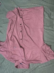 Stylish Pink Shirt single time used