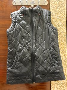 Reversible Patterned Sleeveless Jacket