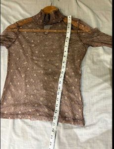 Beautiful  Polka Dot sheer Top