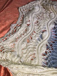 Vintage Crochet Fringe Vest