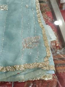 Elegant Light Blue Saree