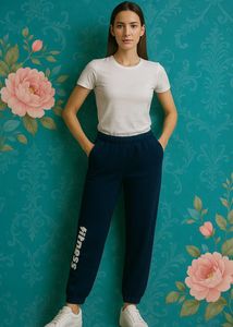 Navy 'Fitness' Sweatpants