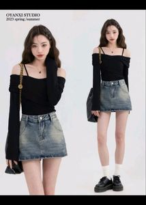Y2k Vintage Denim Skirt