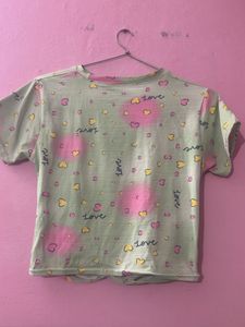 Printed Crop Top