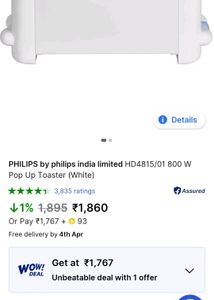 Philips Pop-Up Toaster