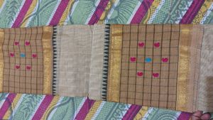 Elegant Checked Saree