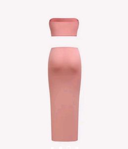2-piece Bodycon Tube Dress set