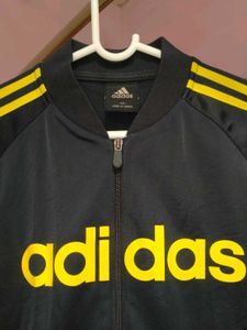 Original Adidas Black &amp; Yellow Jacket