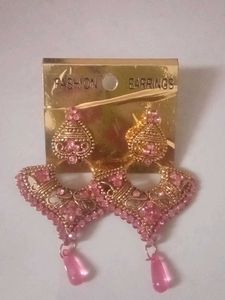 Pink Drop Earrings