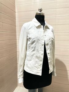 GUESS Imported White Denim Jacket