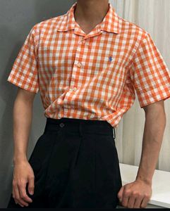 @poloralphlauren gingham plald Cuban collarshirt