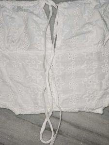 White Embroidered Blouse