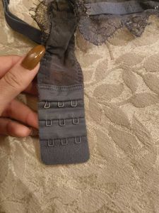 Dark Grey Lace Lingerie Set