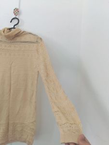 Cozy Beige Knit Sweater