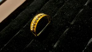 Diamond 💎 And Black Gem Ring 💍