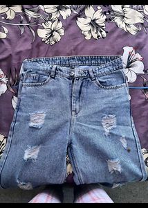 Blue Ribbed Jean