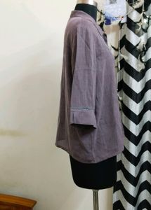 Plus Size Purple Shirt