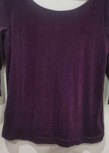 Shimmery Purple Top