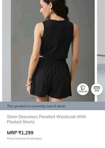 Shein Waistcoat &amp; Shorts Set