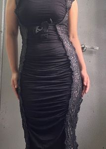 Elegant Black Lace Dress