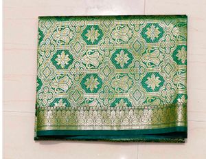Elegant Green Banarasi Saree