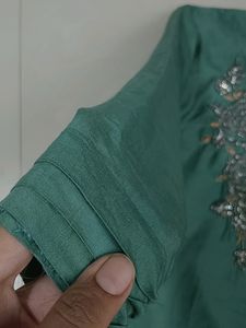 Light Olive Green Coloured Kurti .