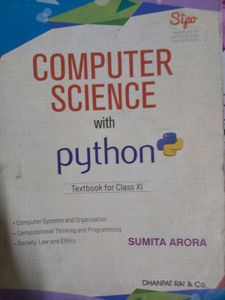 CBSE CLASS 11 COMPUTER SCIENCE TEXTBOOK