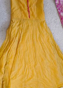 Yellow Anarkali Kurta