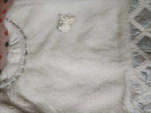 Cute White Fur Dress