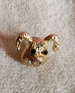 Korean Figured  Designer  Golden Ear Studs