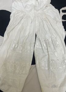 white patiala salwar