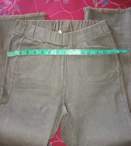 Fringe Hem Flared Pants