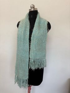 Soft Knit Scarf with Fringe