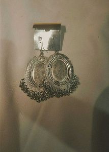 Elegant Silver-Tone Drop Earrings