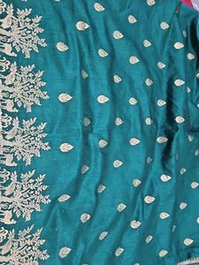 Emerald Green Saree With Blouse