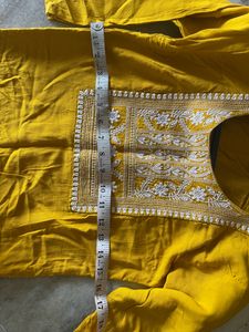 Mustard Kurta Set